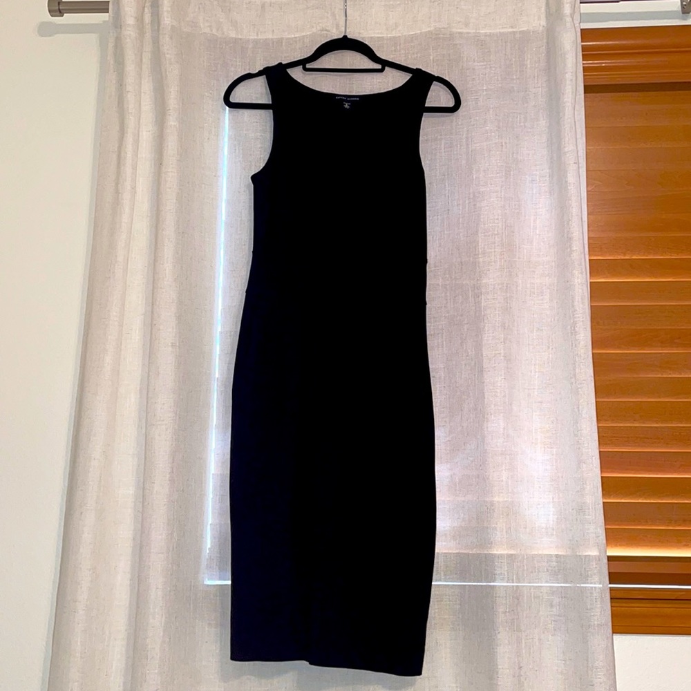 Black mid length dress